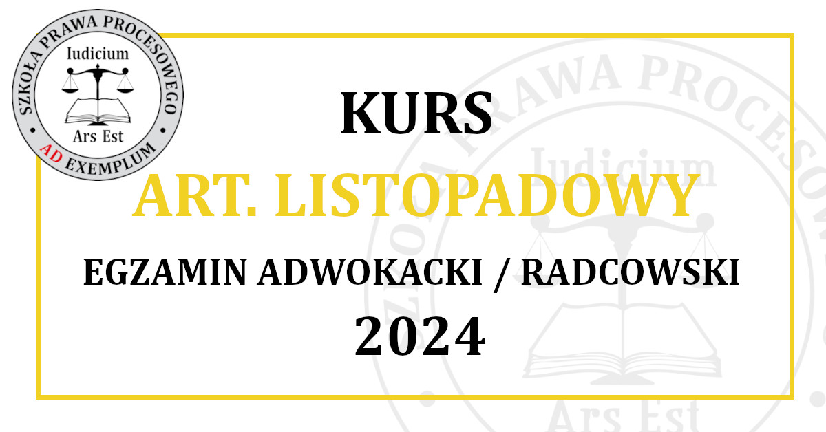 Kurs ART. LISTOPADOWY
