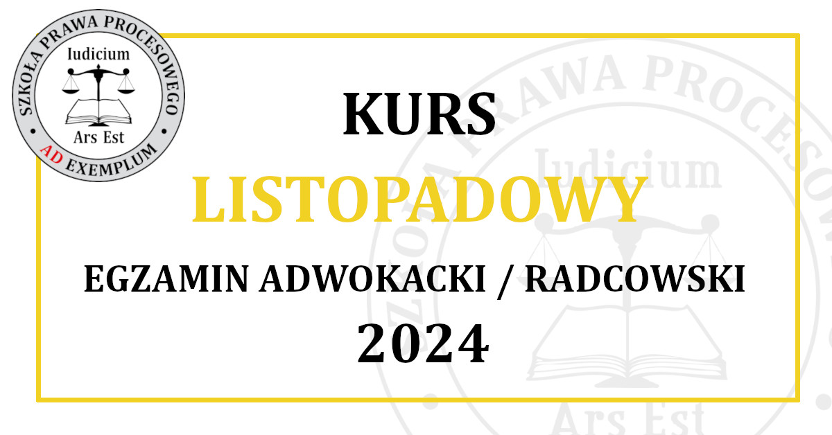 Kurs LISTOPADOWY