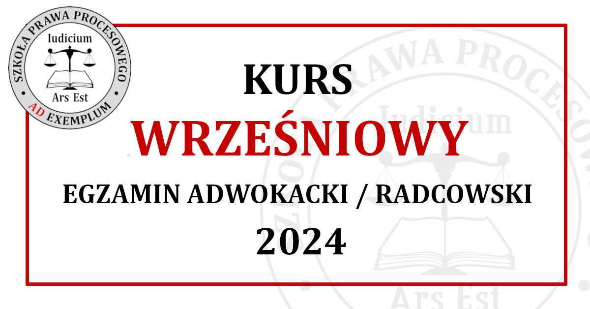 Kurs WRZEŚNIOWY